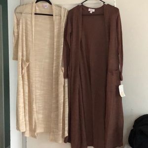 2 Lularoe Sarah long cardigans
